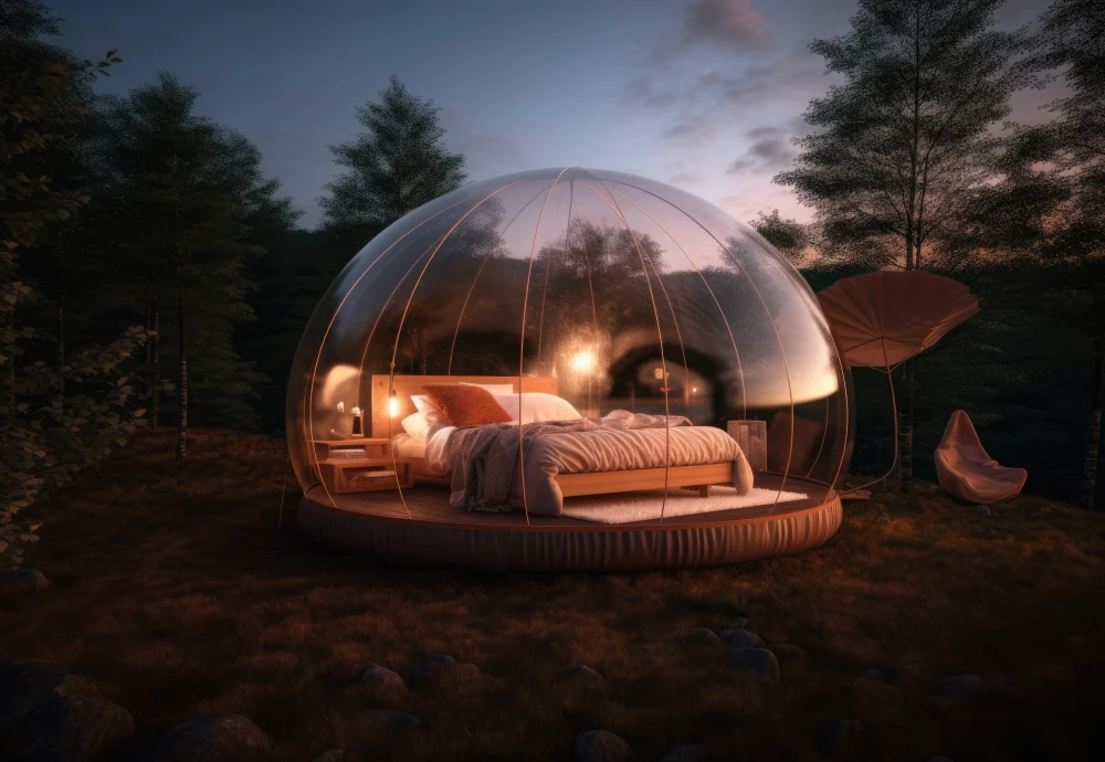 night sky bubble tent